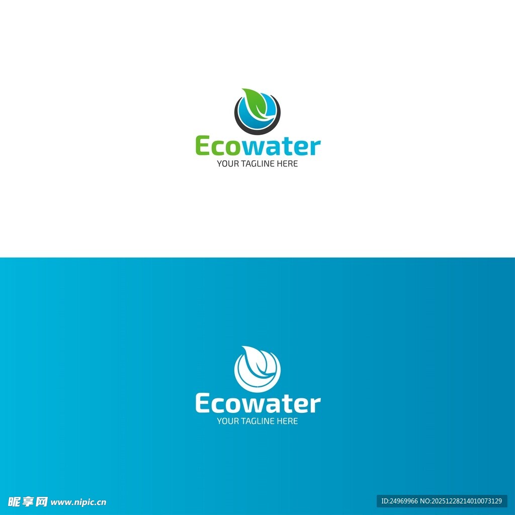 怡口净水品牌标志展示