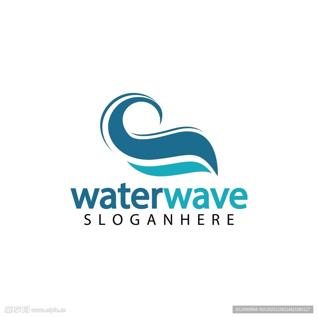 水波标志设计概念