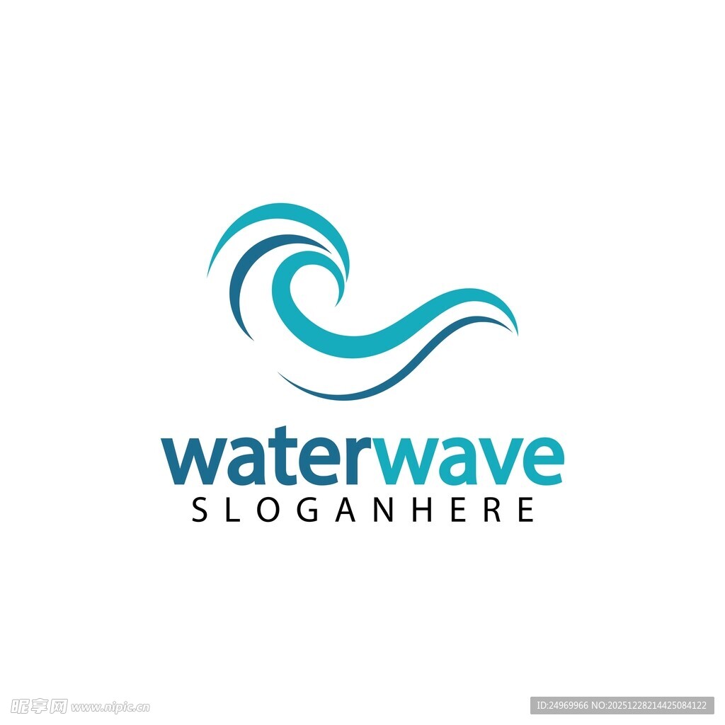 水波标志设计概念