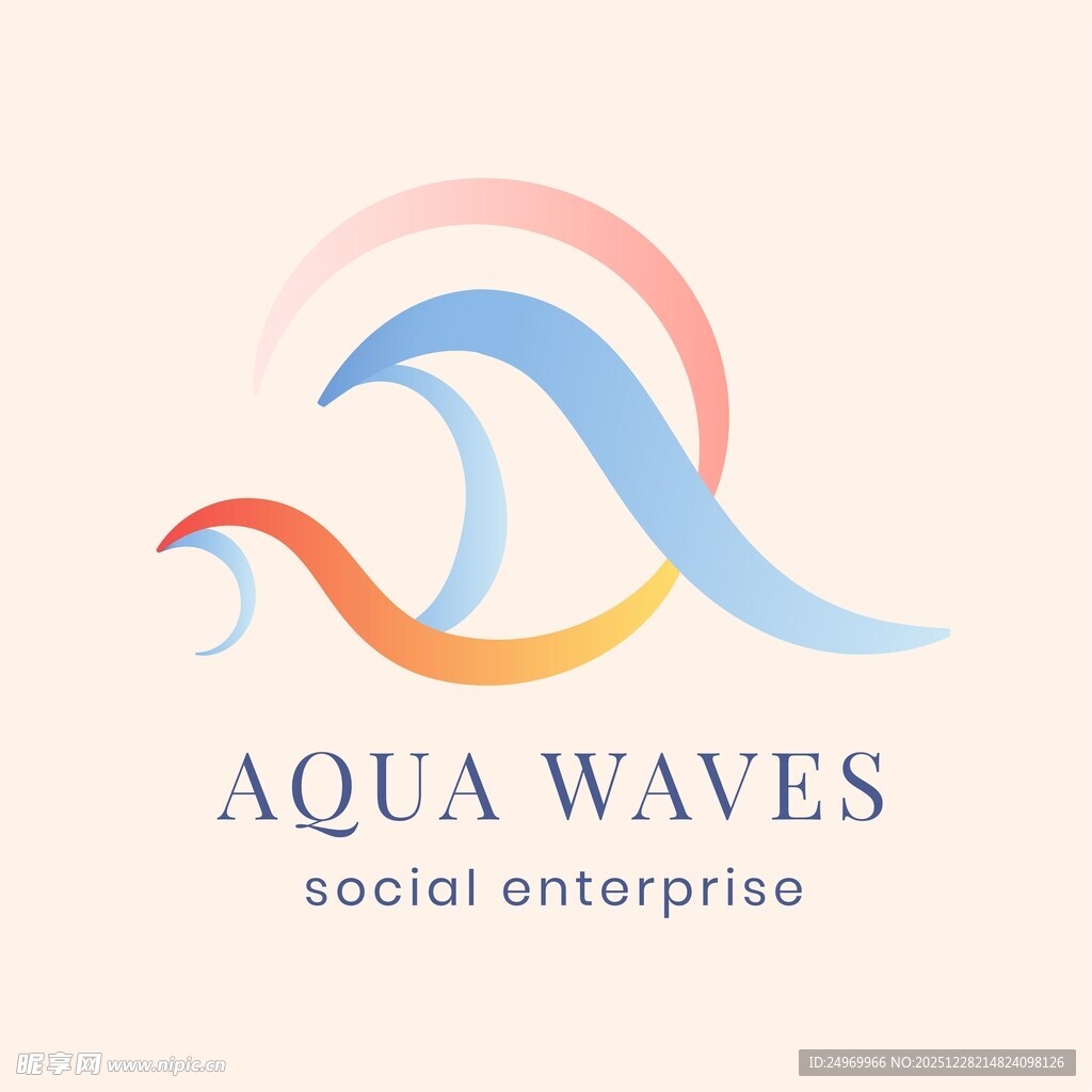 水波浪企业标志设计