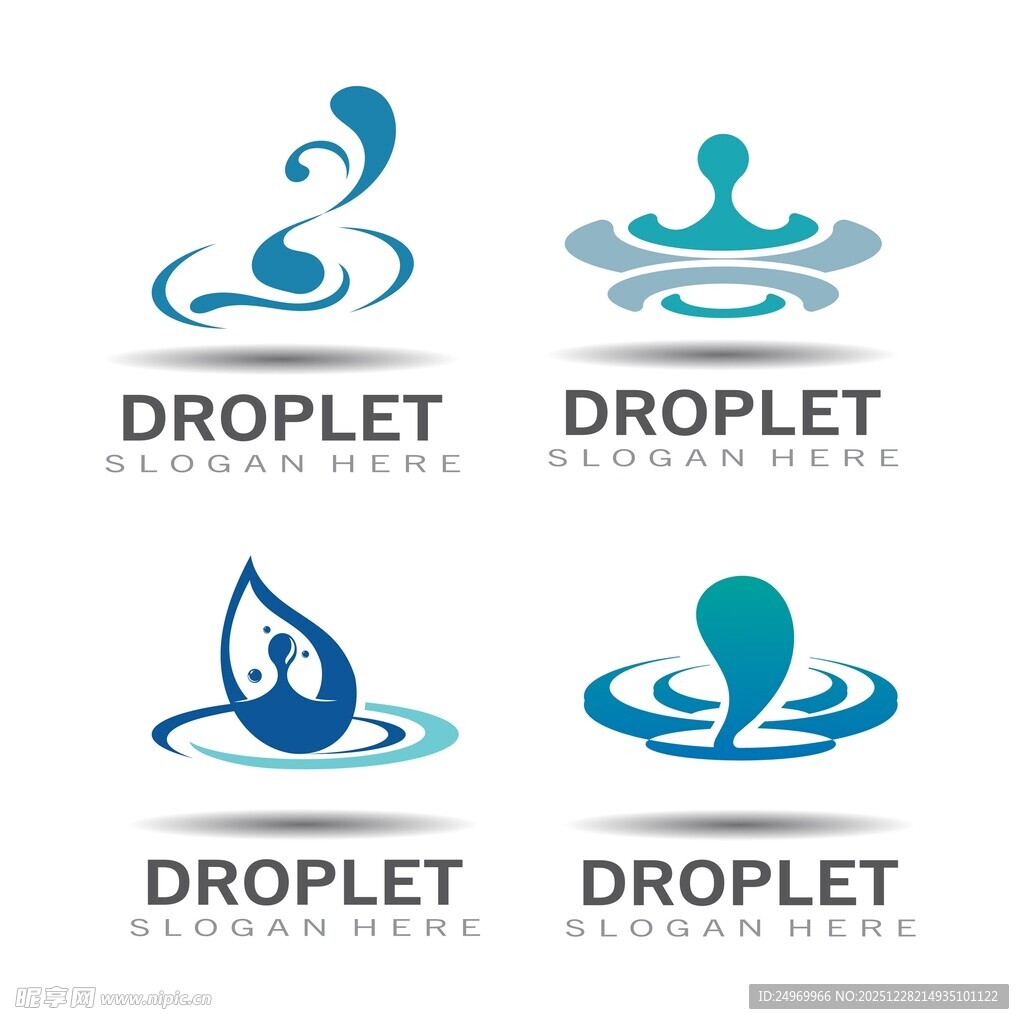 水滴主题标志设计