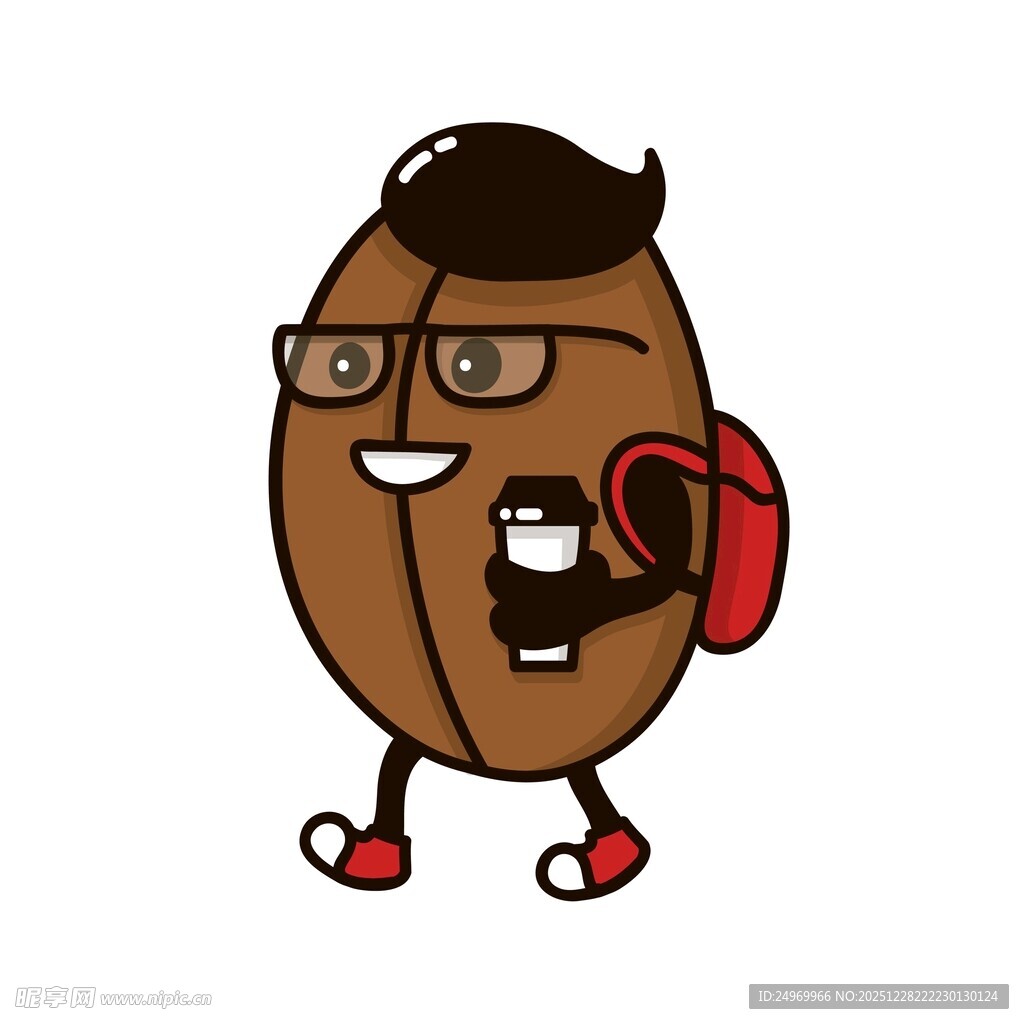 咖啡豆潮人形象