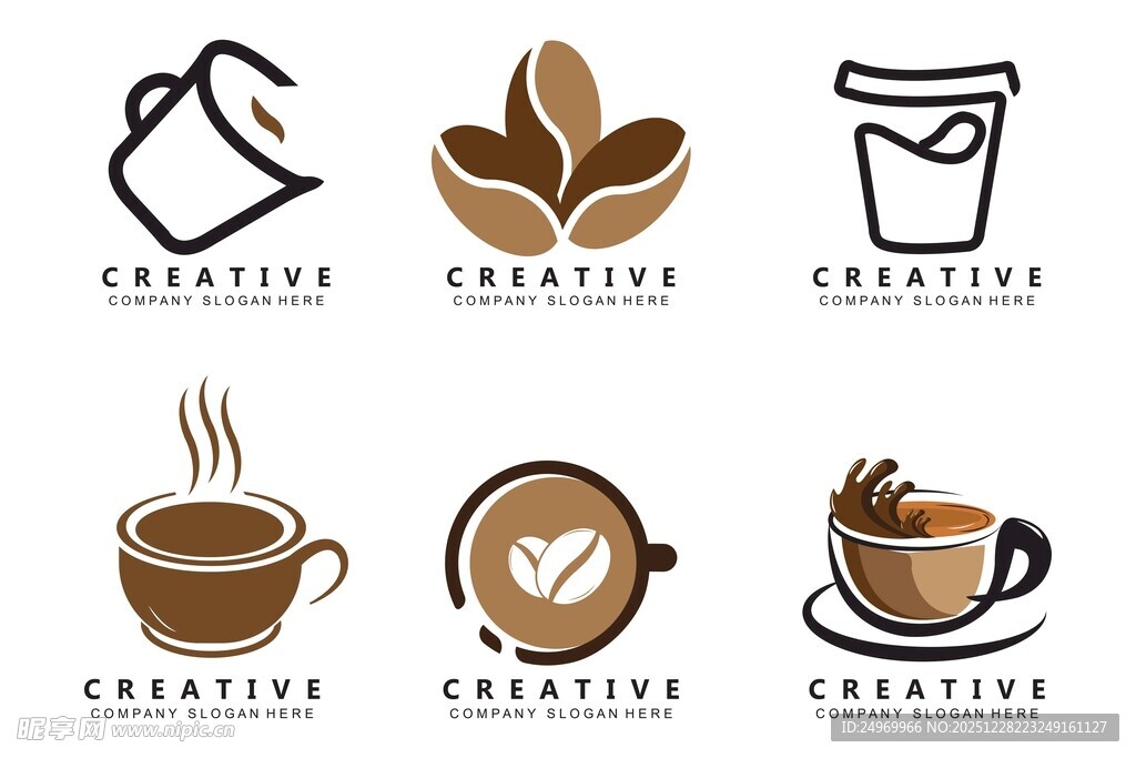 创意咖啡相关标志设计