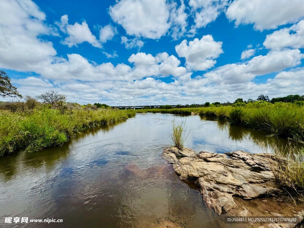 河畔风光 自然清新景致