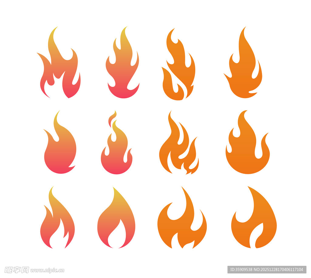 卡通火焰