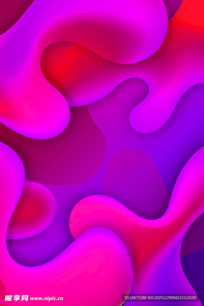 梦幻渐变流体抽象背景图