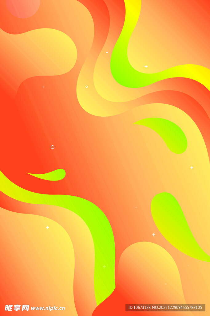 渐变流体艺术背景图