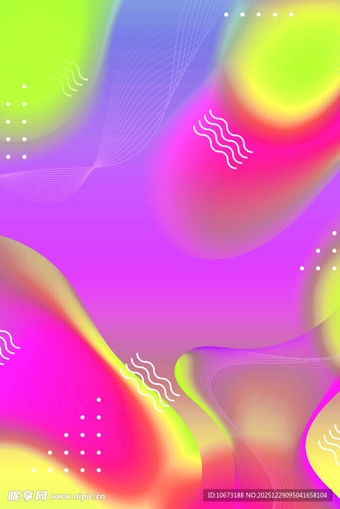 炫彩流体渐变抽象背景图