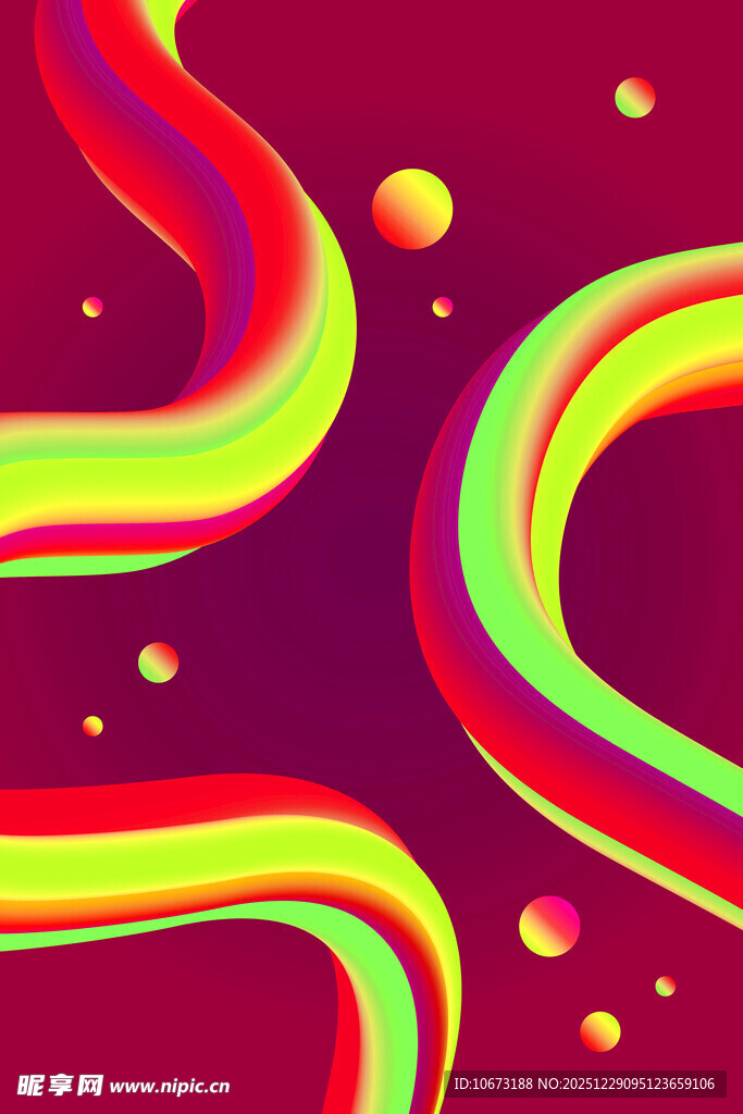 绚丽多彩的流体艺术图案