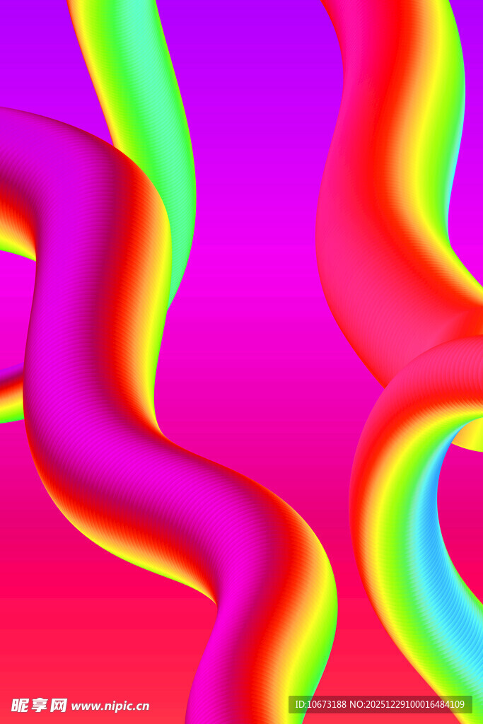 炫彩流动渐变抽象背景图