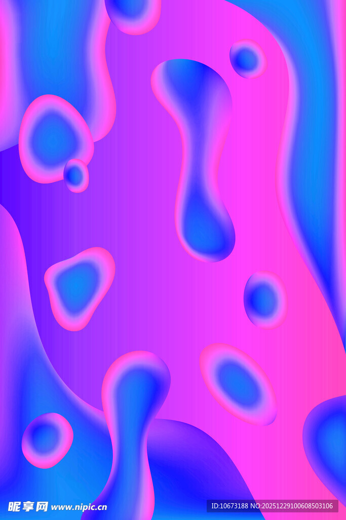 梦幻流体渐变抽象背景图