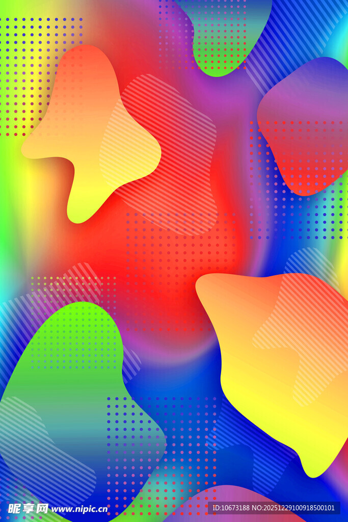 多彩抽象几何图案背景