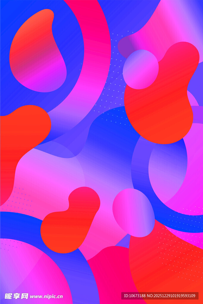 梦幻渐变流体抽象图案