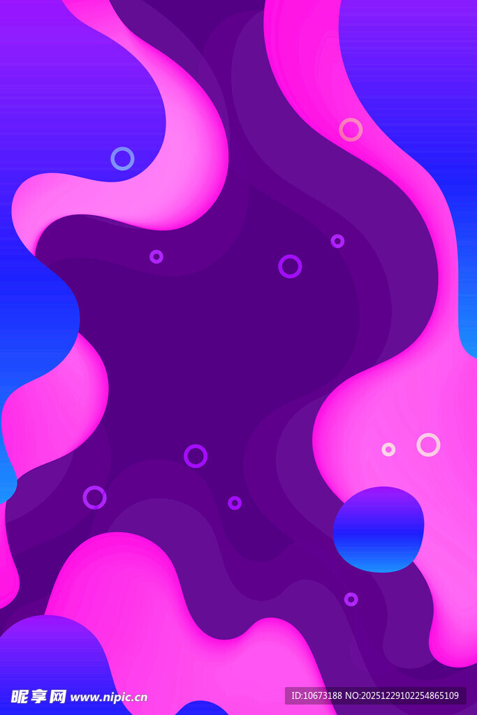 梦幻流体渐变背景图案