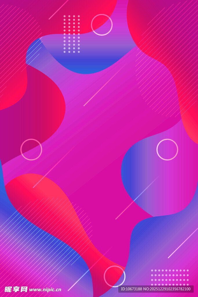 梦幻渐变流体抽象背景图