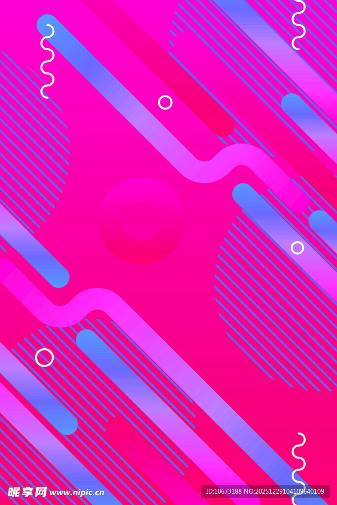 炫彩几何线条抽象背景图