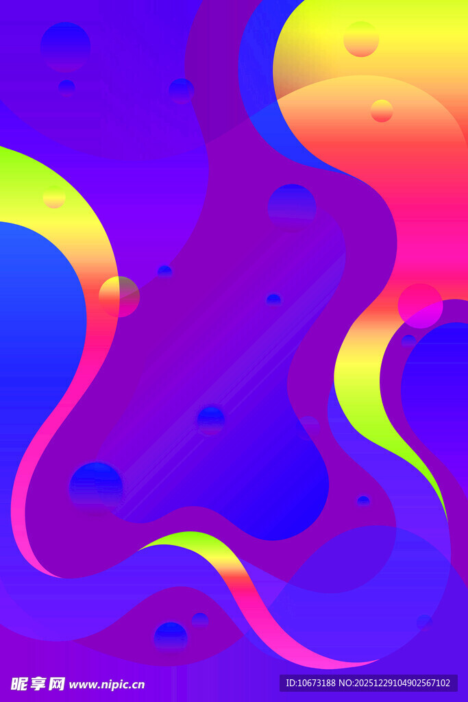 梦幻流体渐变抽象背景图