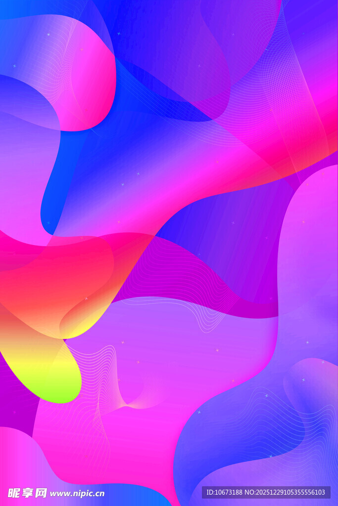 梦幻流体渐变抽象背景图