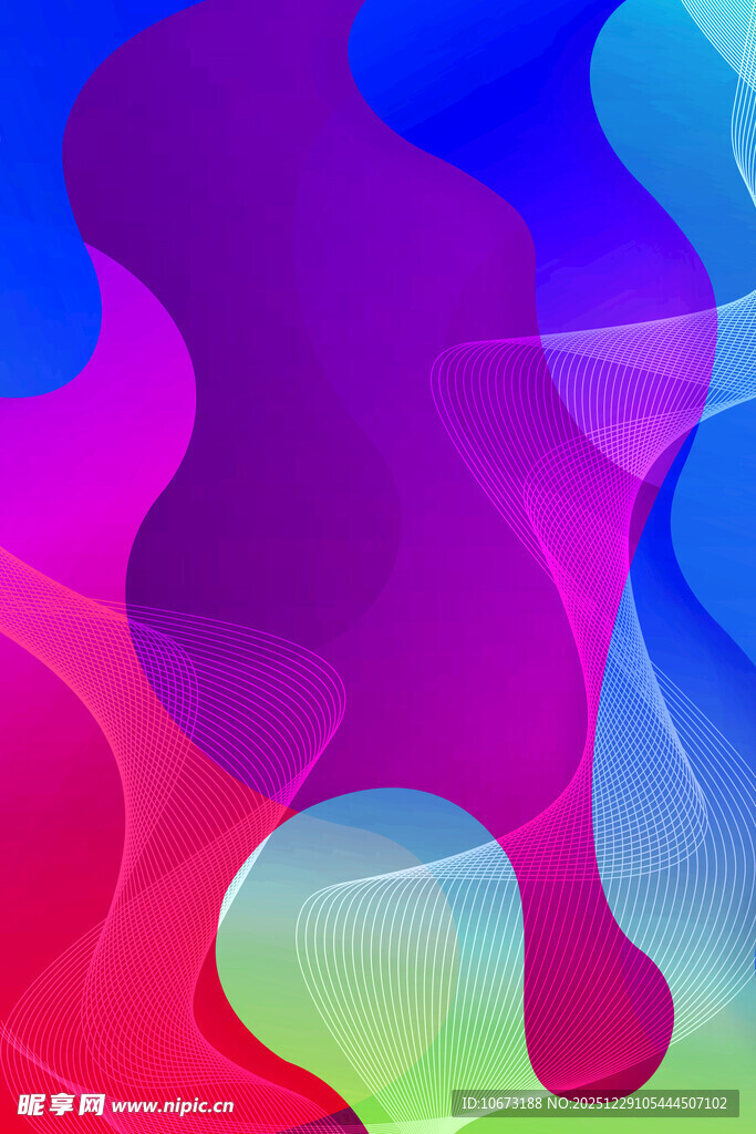 多彩流体抽象背景图案