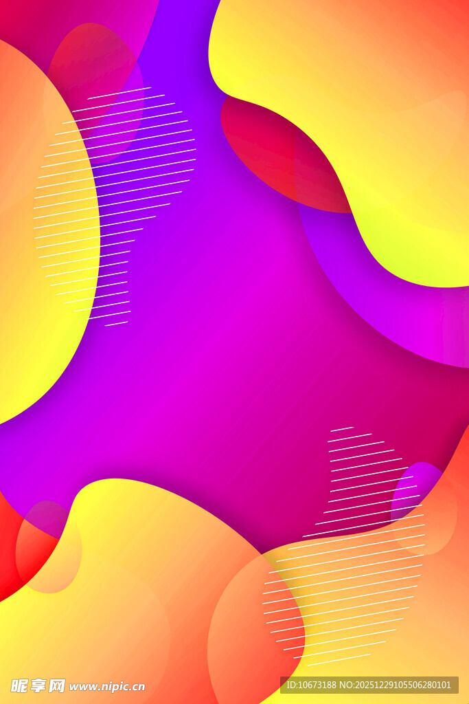 绚丽多彩抽象几何图案