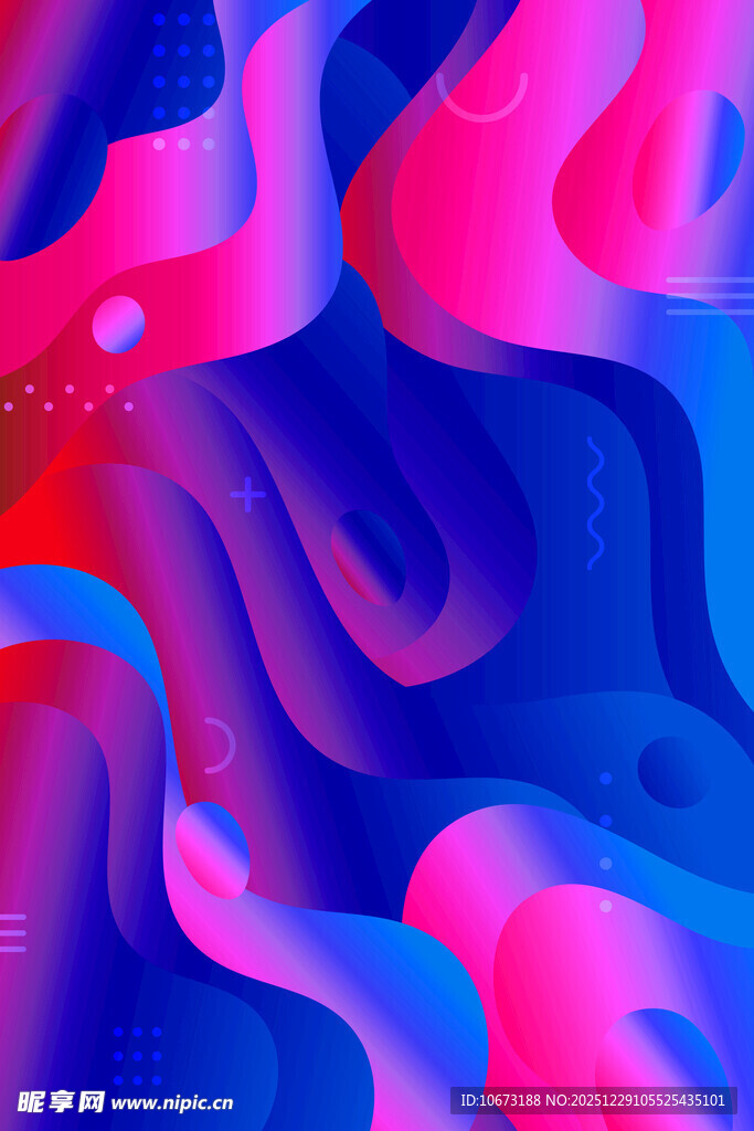 梦幻流体渐变抽象背景图