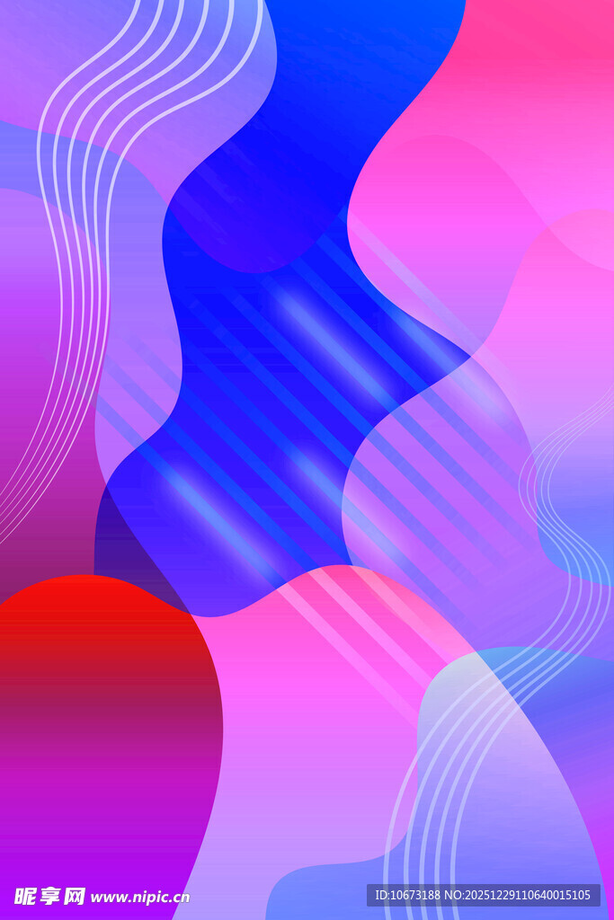 梦幻渐变流体抽象背景图