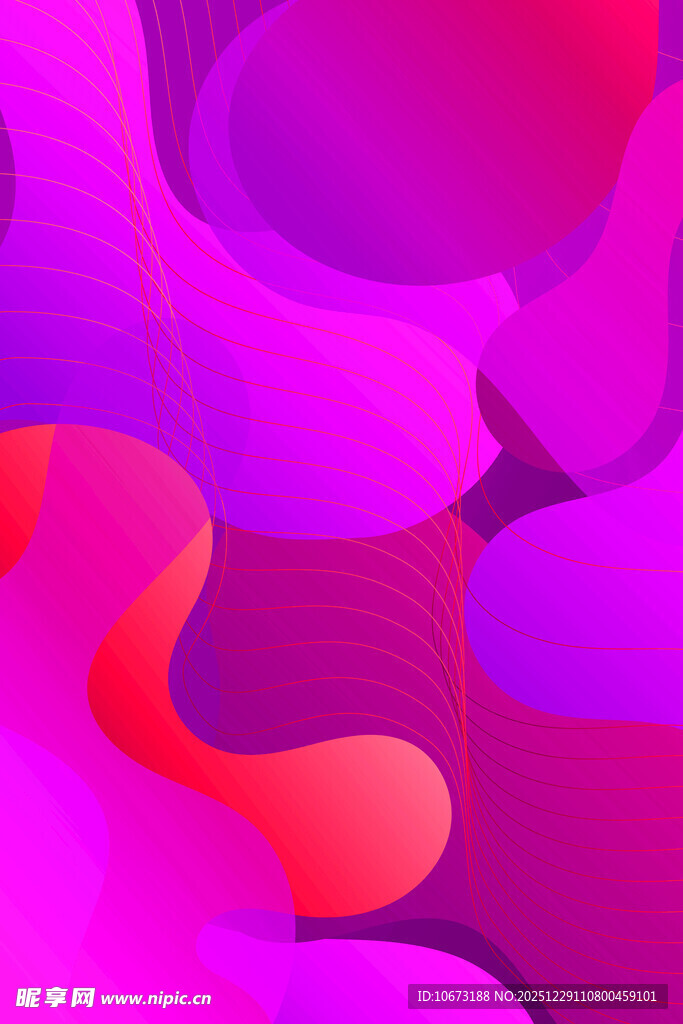 梦幻渐变流体艺术图案