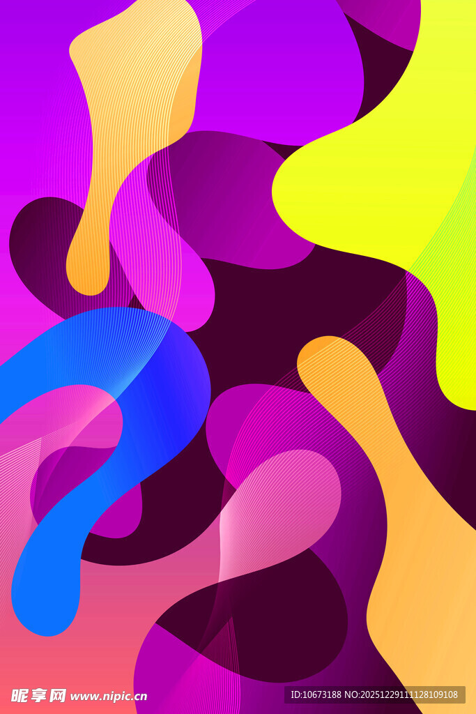多彩流体抽象艺术图案