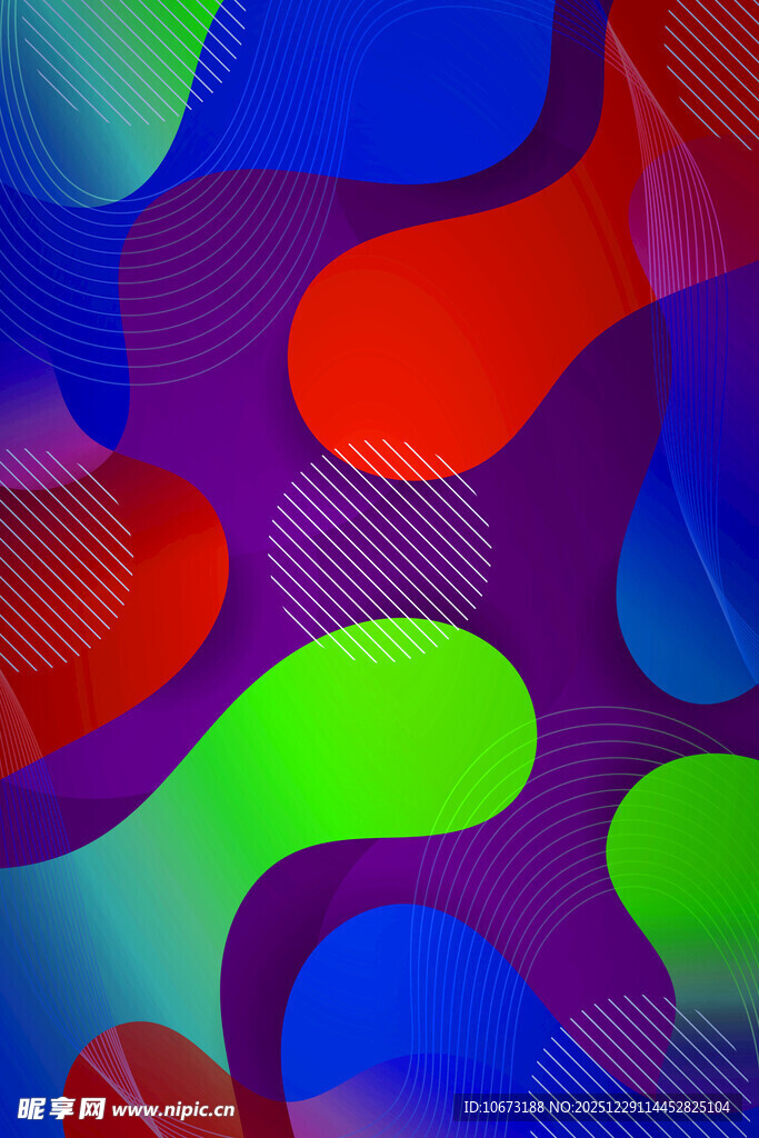 多彩抽象流体图案背景