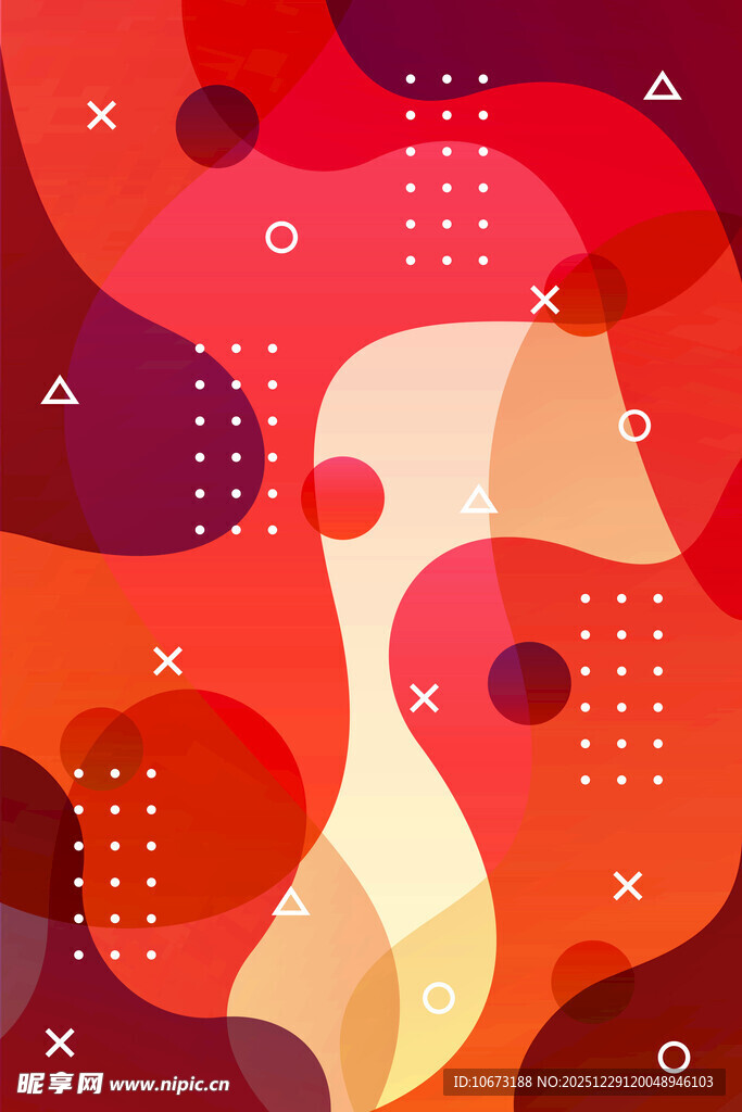 多彩几何抽象背景图案