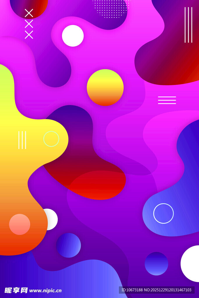 多彩流体抽象艺术图案