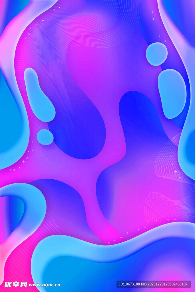 梦幻流体渐变抽象背景图