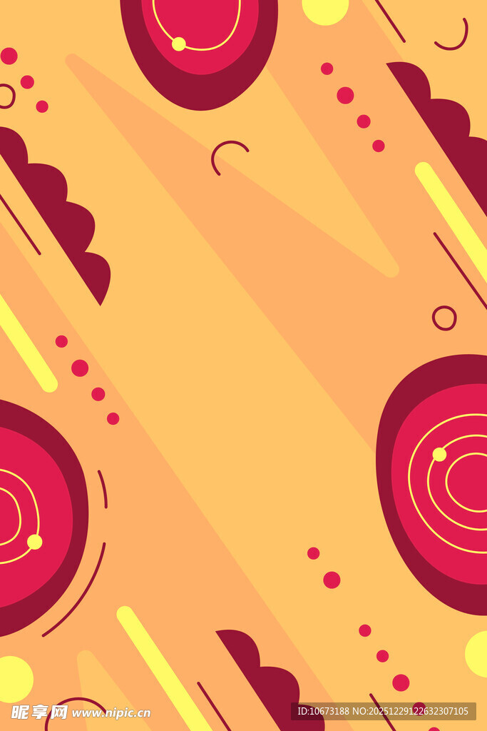 几何圆形抽象背景图案