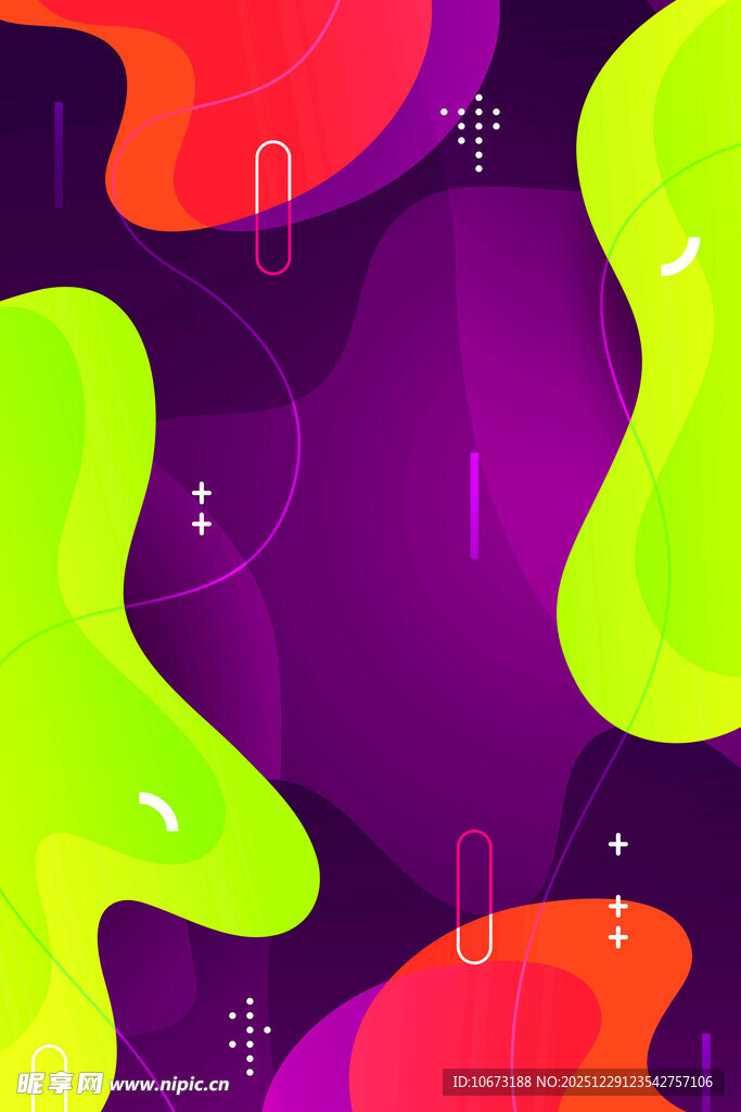 多彩流体渐变抽象背景图