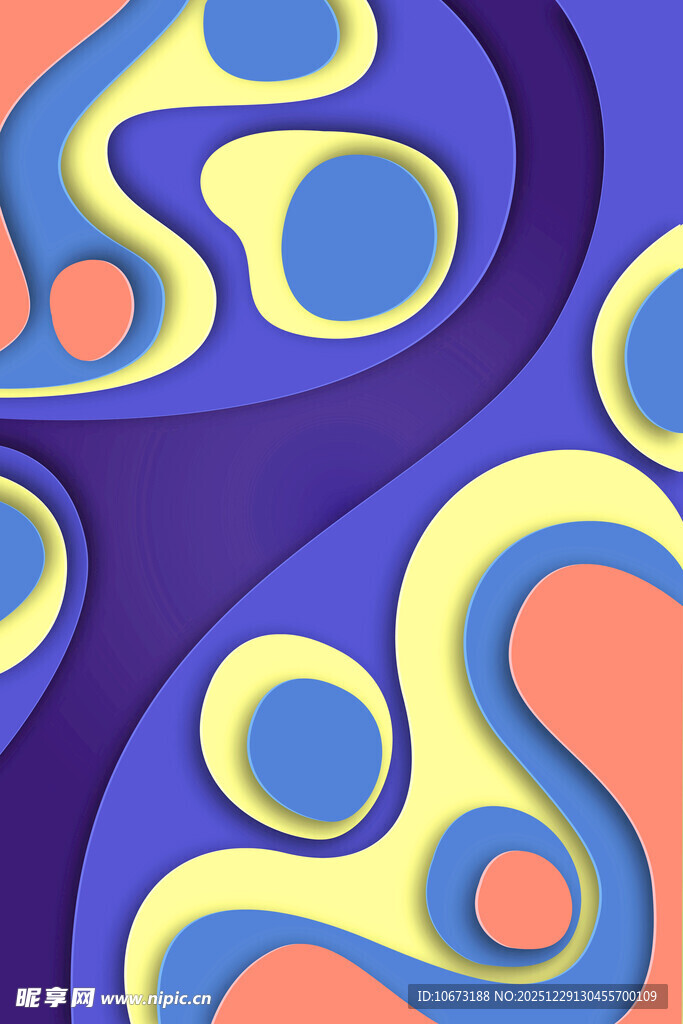抽象多彩流体图案背景