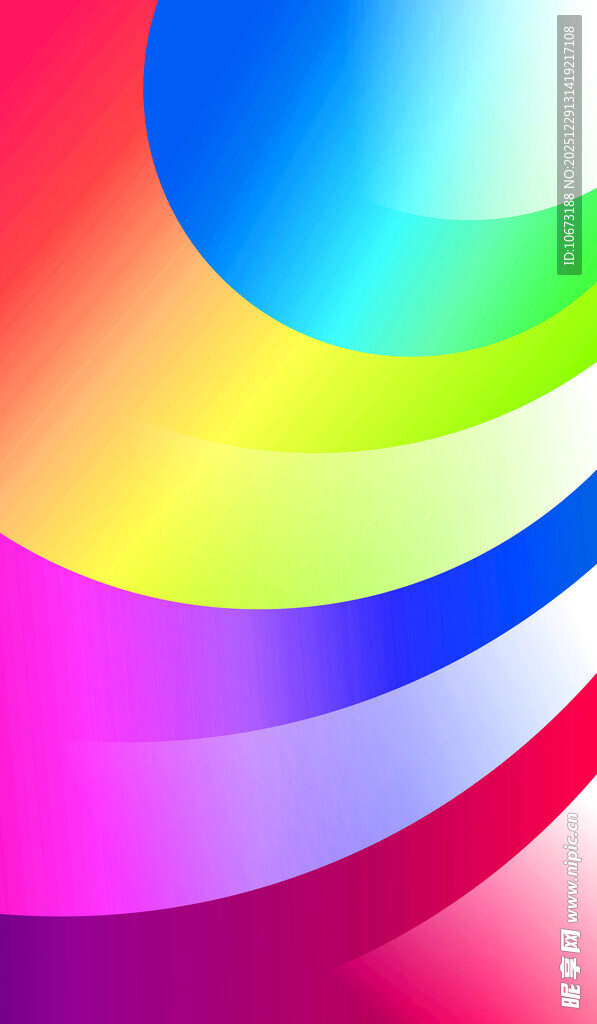 多彩渐变曲线背景图案