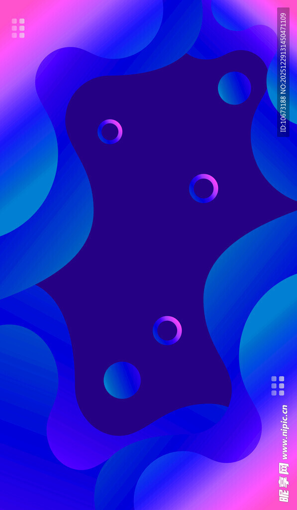 梦幻渐变流体星球背景图