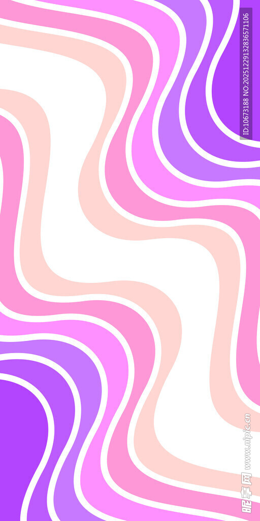 梦幻渐变波浪纹理图案