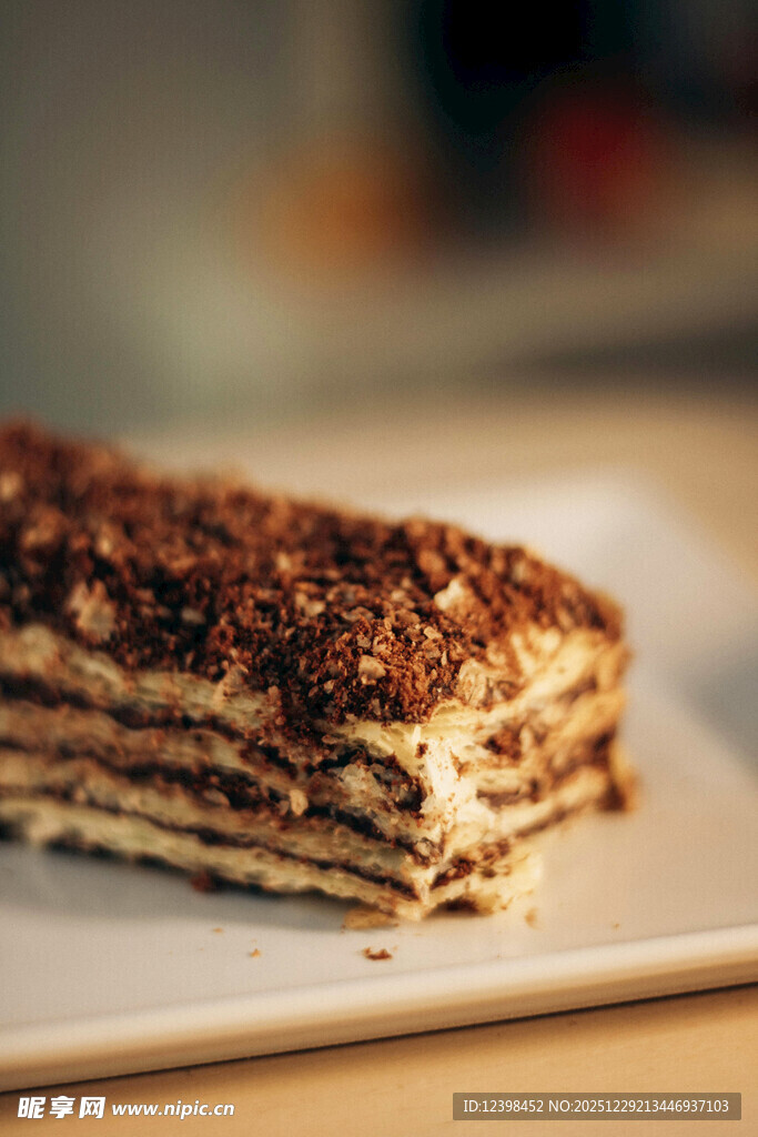 美味巧克力千层蛋糕