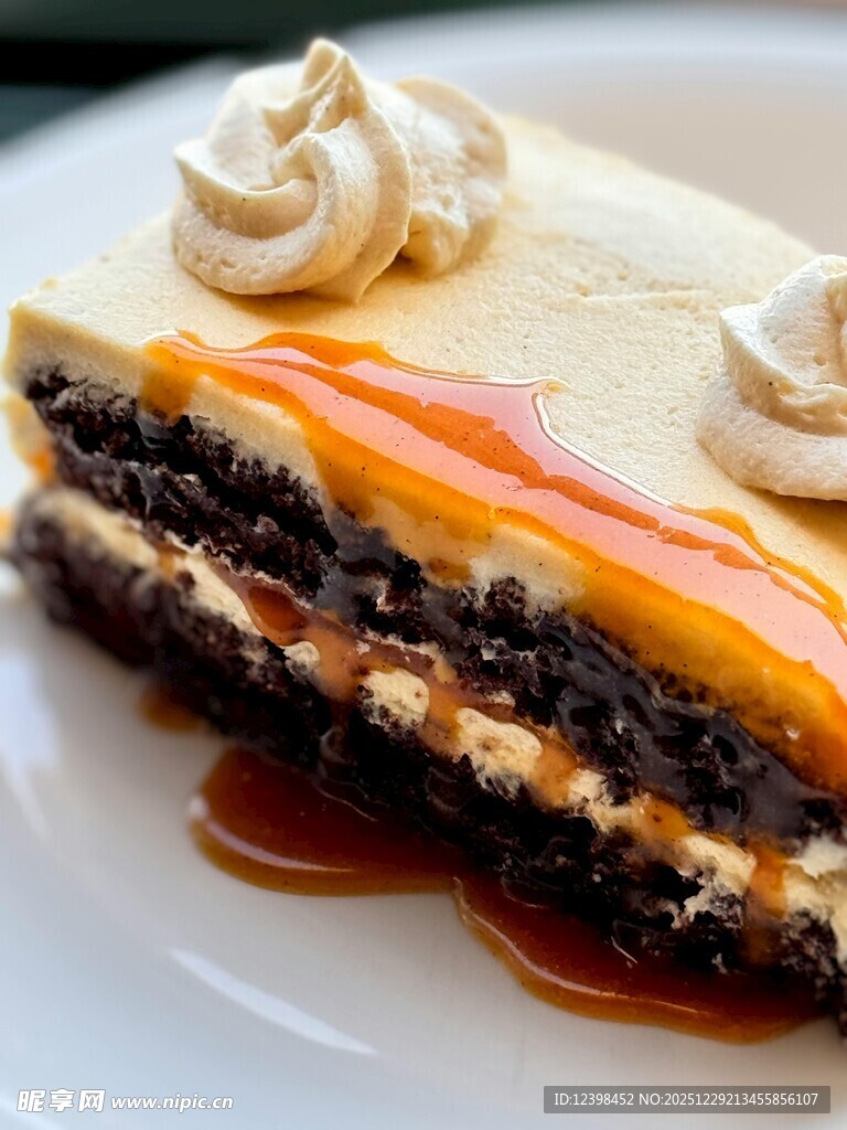 焦糖奶油夹心巧克力蛋糕