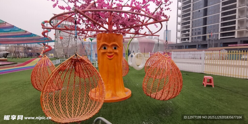 户外趣味花朵造型艺术装置