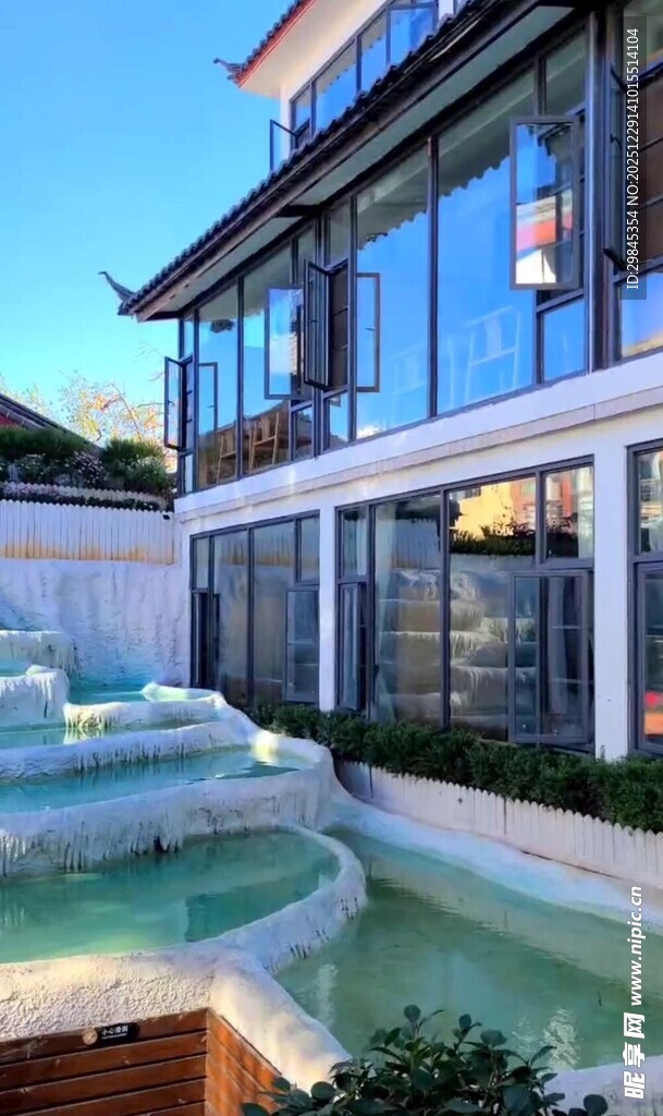 现代豪华别墅庭院景观