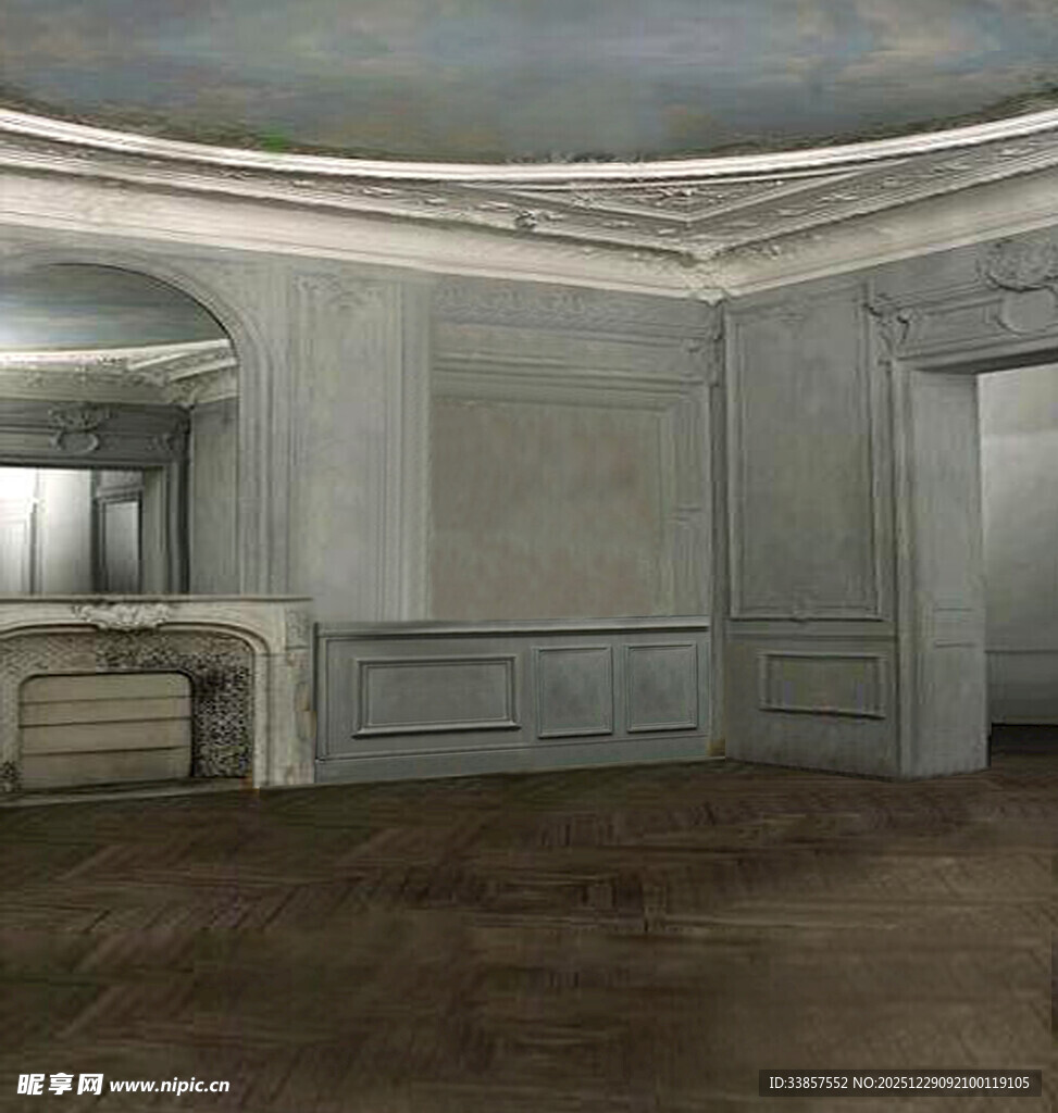 简约欧式风格室内空旷空间