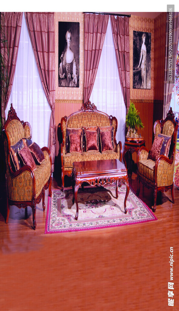 复古奢华客厅沙发组合