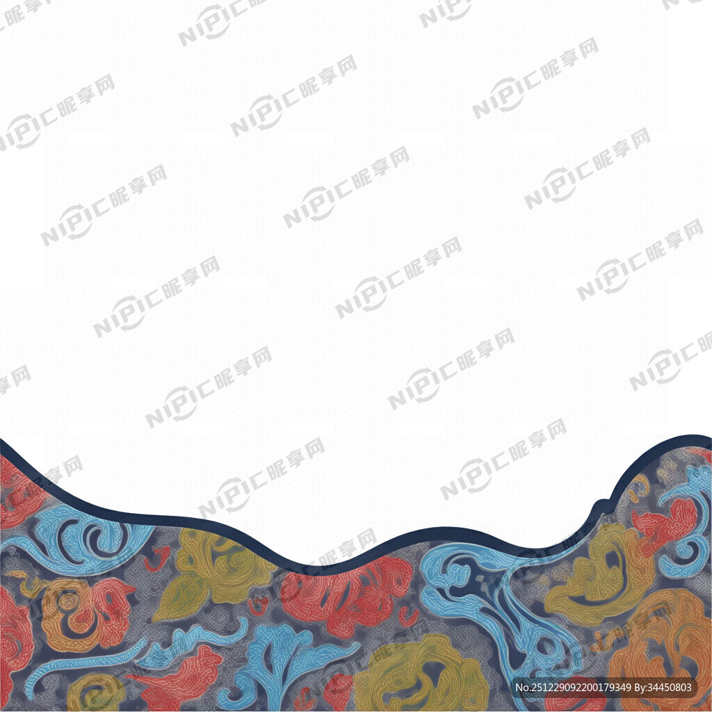 藏族特色纹路平面矢量