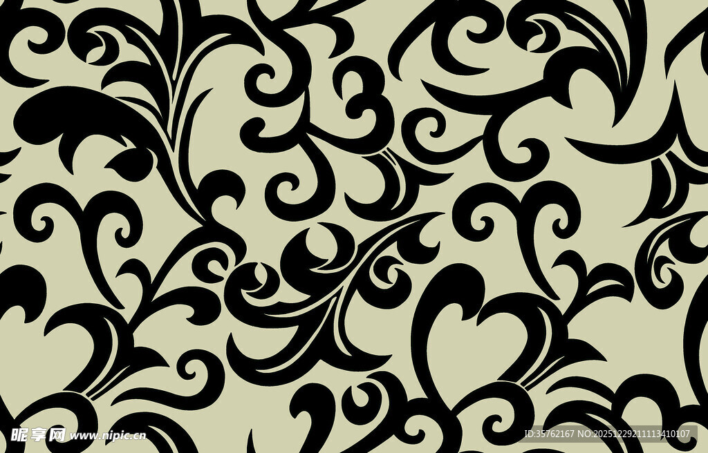 复古花纹图案设计