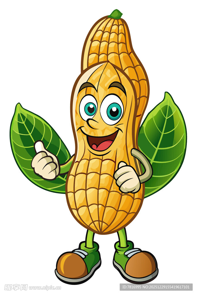 可爱花生卡通形象