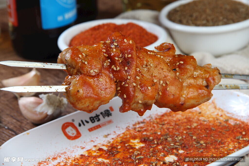 美味烤肉串诱人呈现