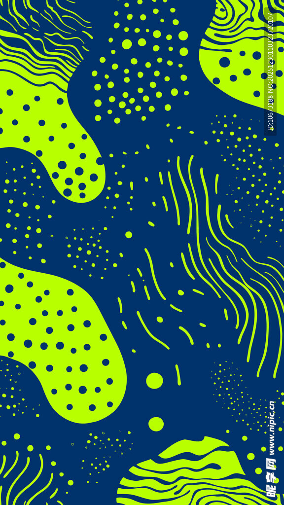 蓝绿抽象几何图案背景