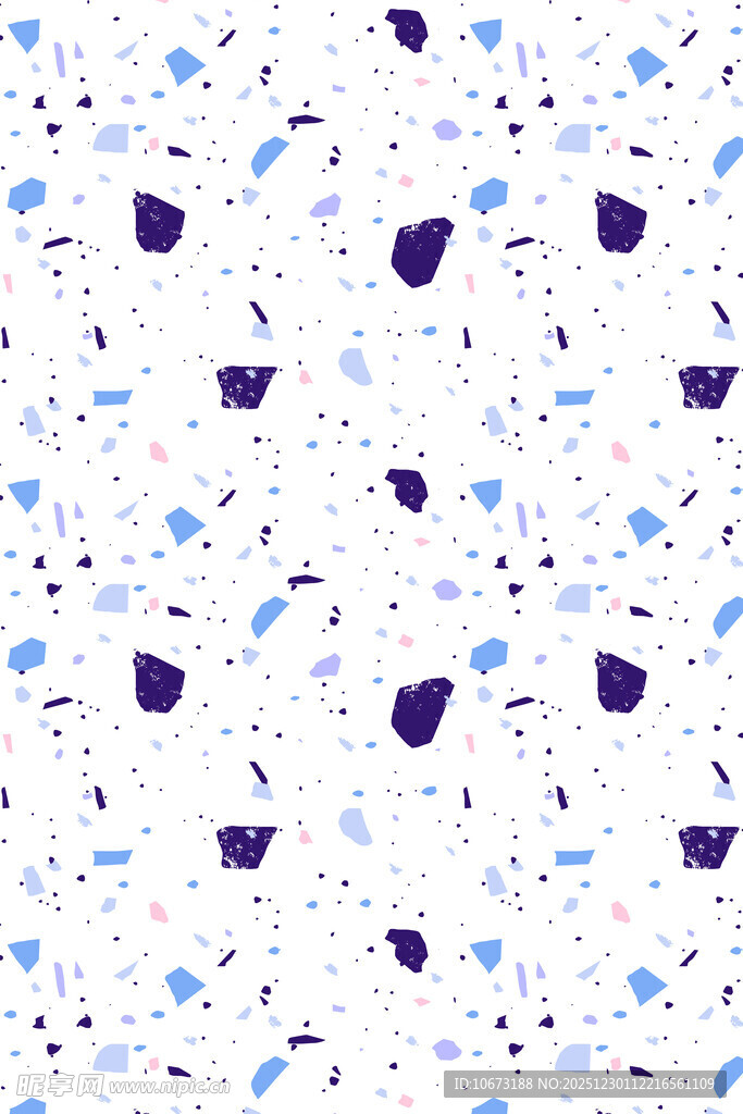 蓝紫色碎花图案背景